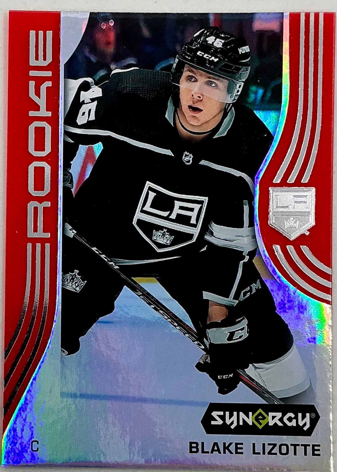 2019-2020 UD Synergy Parallel Rookie Blake Lizotte #65 [Red] Bounty