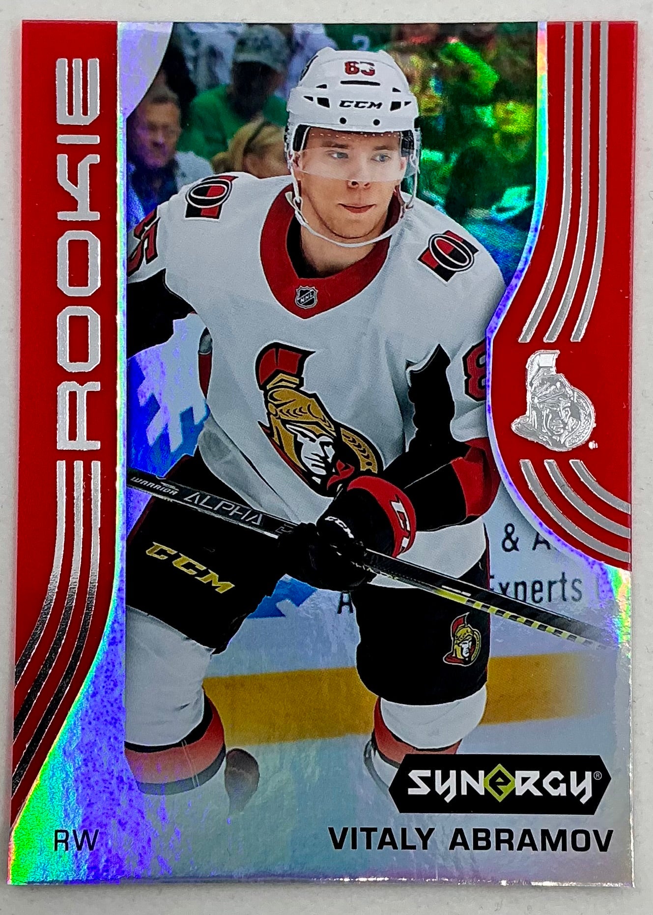 2019-2020 UD Synergy Parallel Rookie Vitaly Abramov #67 [Red] Bounty