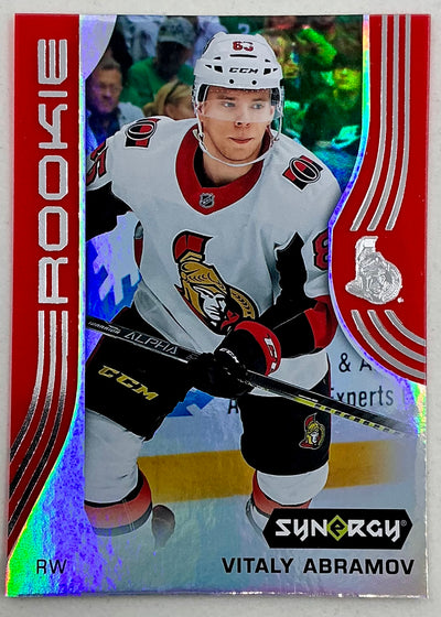 2019-2020 UD Synergy Parallel Rookie Vitaly Abramov #67 [Red] Bounty