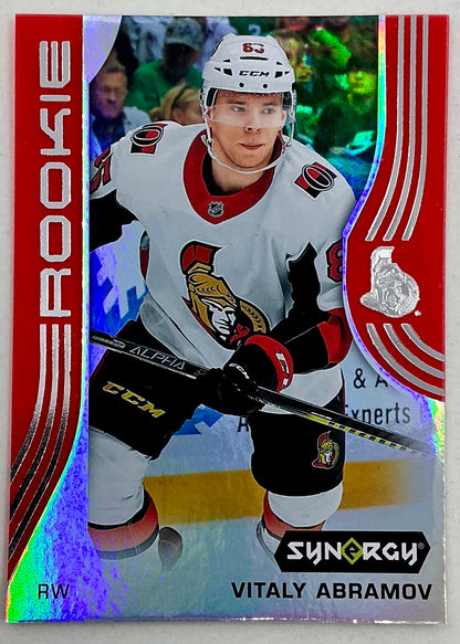2019-2020 UD Synergy Parallel Rookie Vitaly Abramov #67 [Red] Bounty