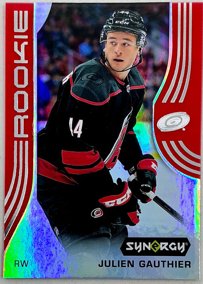 2019-2020 UD Synergy Parallel Rookie Julien Gauthier #69 [Red] Bounty