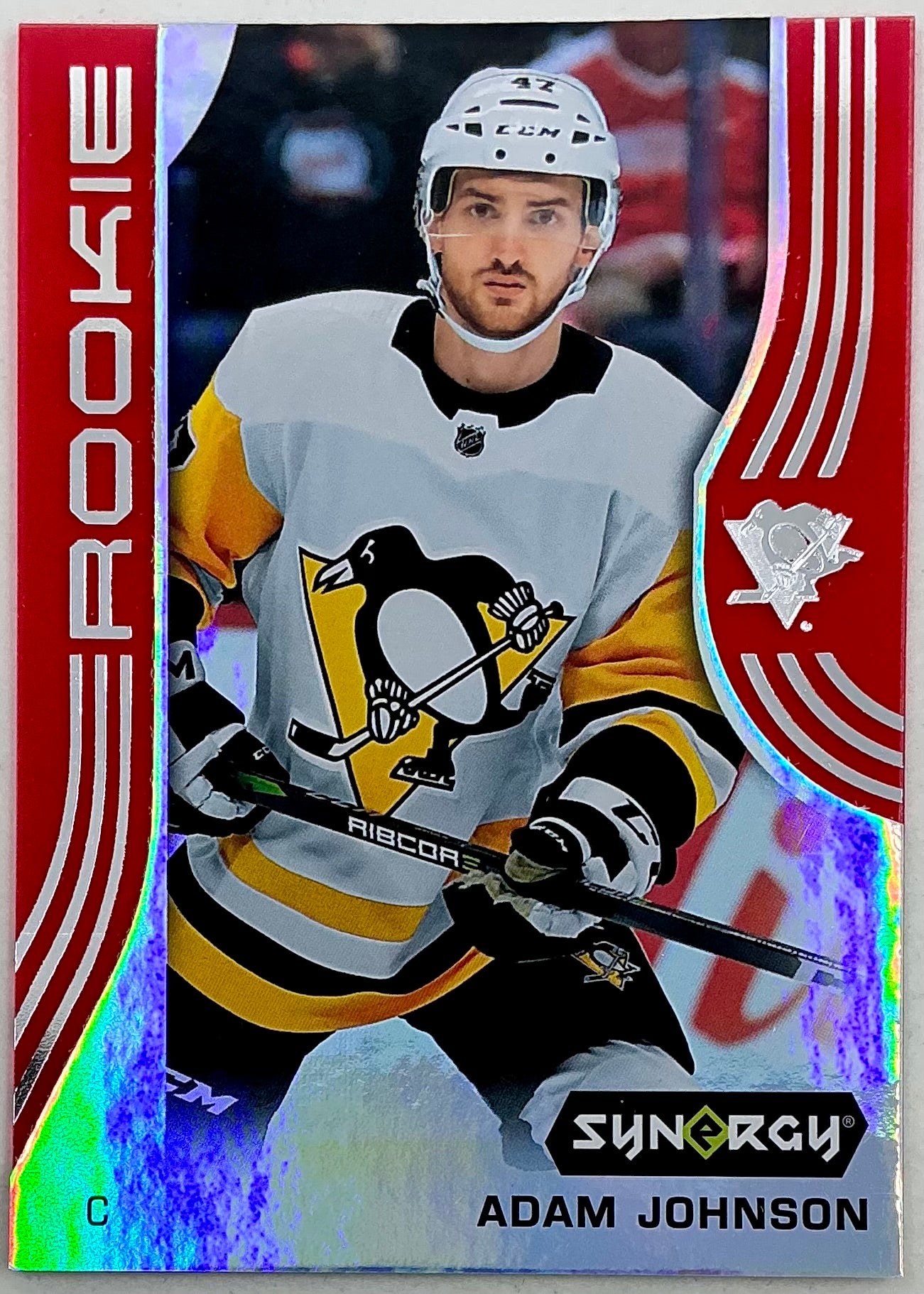 2019-2020 UD Synergy Parallel Rookie Adam Johnson #70 [Red] Bounty
