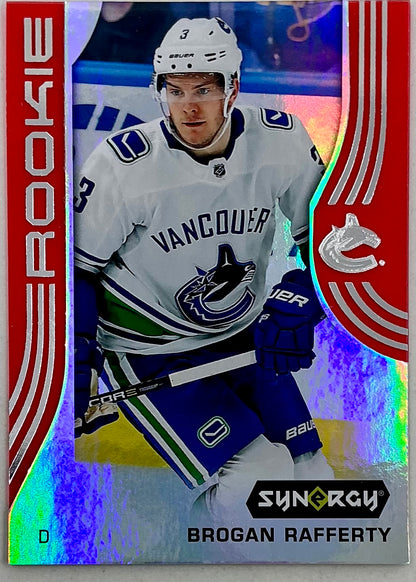 2019-2020 UD Synergy Parallel Rookie Brogan Rafferty #72 [Red] Bounty