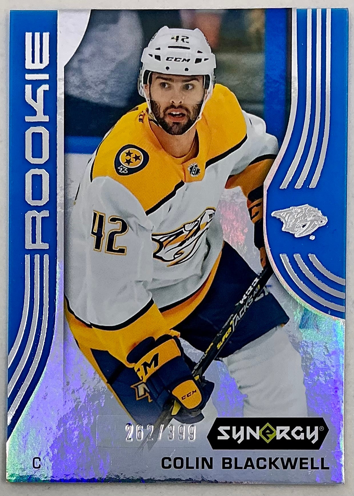 2019-2020 UD Synergy Parallel Rookie Colin Blackwell #73 [Blue] /399