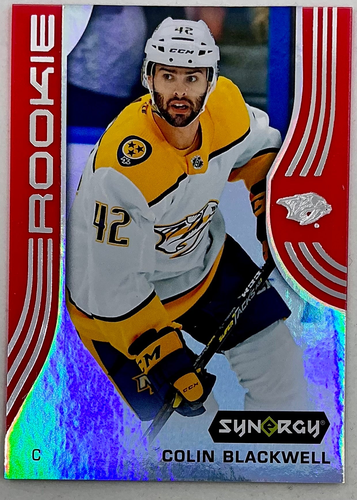 2019-2020 UD Synergy Parallel Rookie Colin Blackwell #73 [Red] Bounty