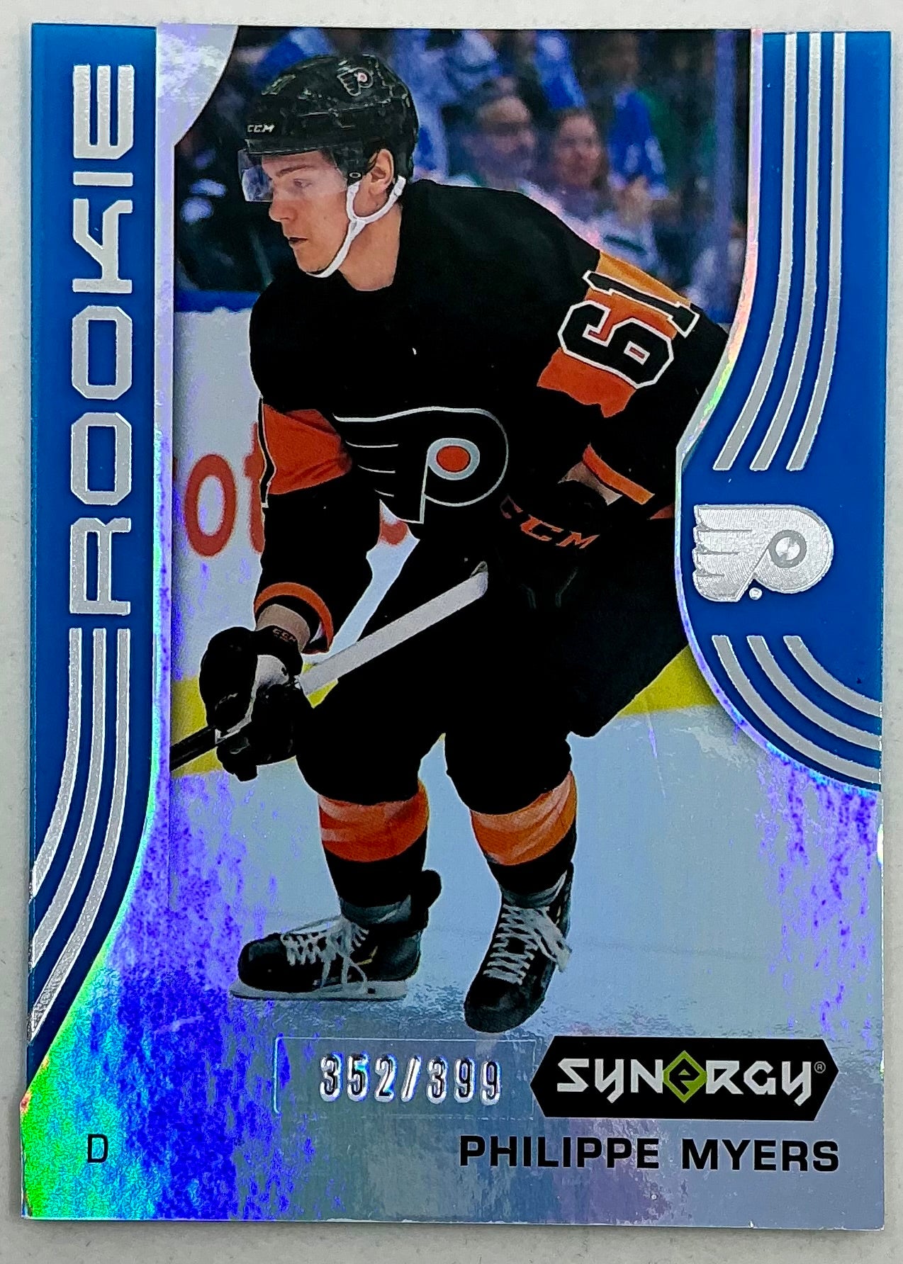 2019-2020 UD Synergy Parallel Rookie Philippe Myers #76 [Blue] /399