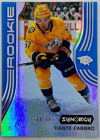 2019-2020 UD Synergy Parallel Rookie Dante Fabbro #78 [Blue] /399