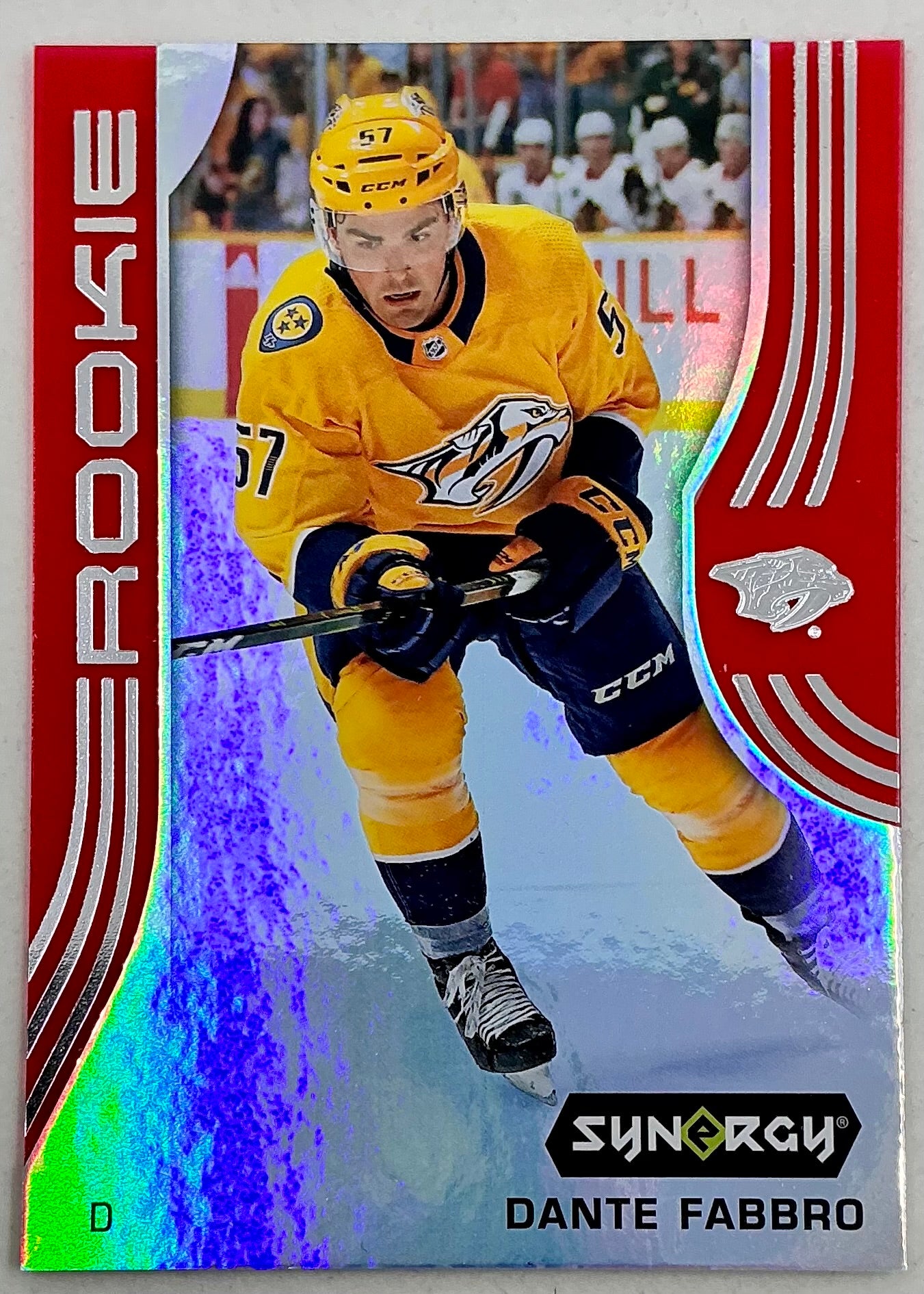 2019-2020 UD Synergy Parallel Rookie Dante Fabbro #78 [Red] Bounty