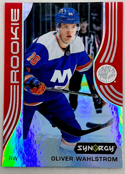 2019-2020 UD Synergy Parallel Rookie Oliver Wahlstrom #82 [Red]