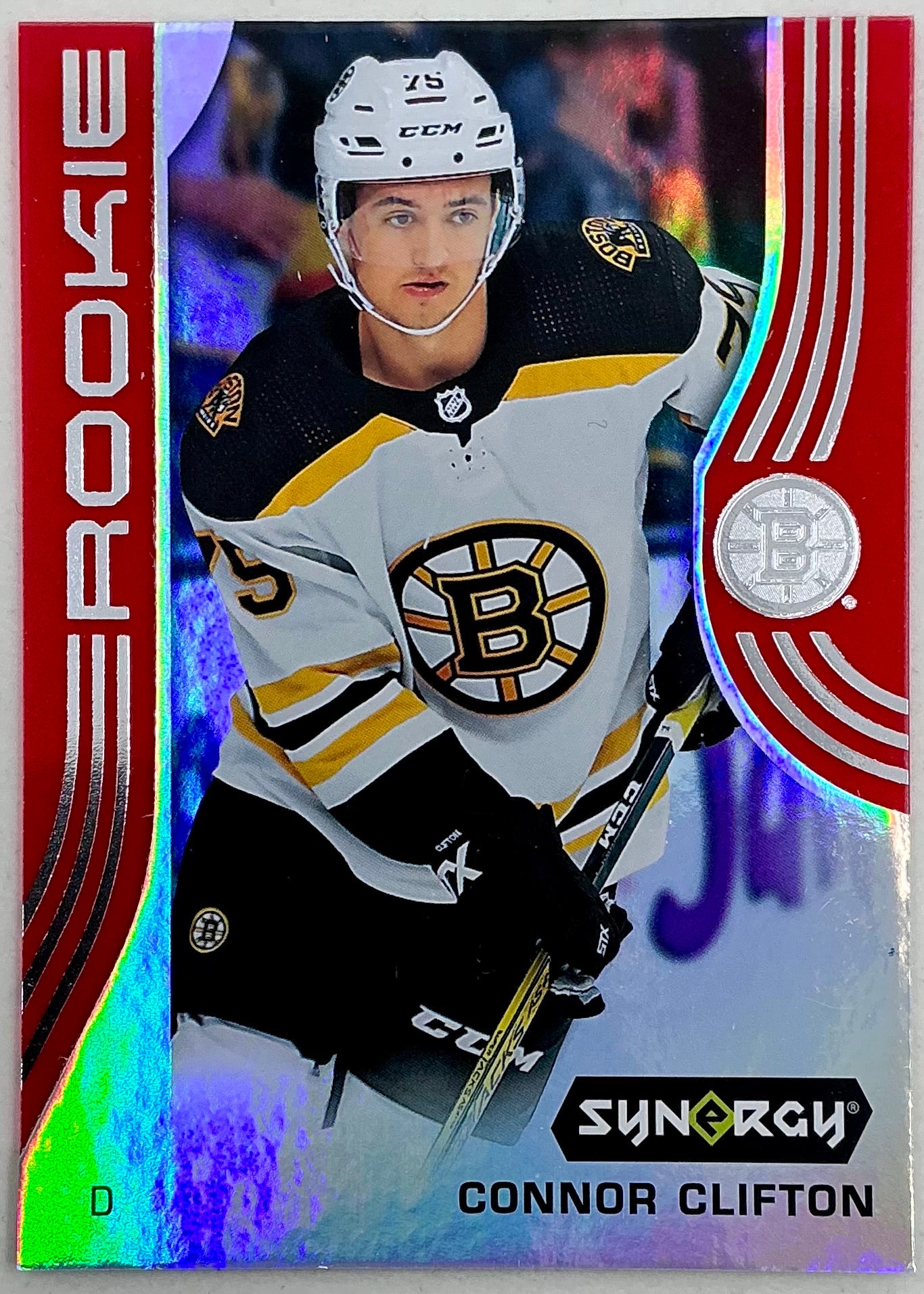 2019-2020 UD Synergy Parallel Rookie Connor Clifton #85 [Red] Bounty