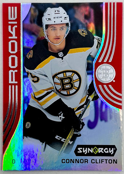 2019-2020 UD Synergy Parallel Rookie Connor Clifton #85 [Red] Bounty