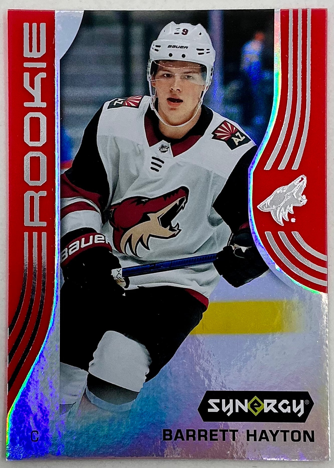 2019-2020 UD Synergy Parallel Rookie Barrett Hayton #86 [Red] Bounty