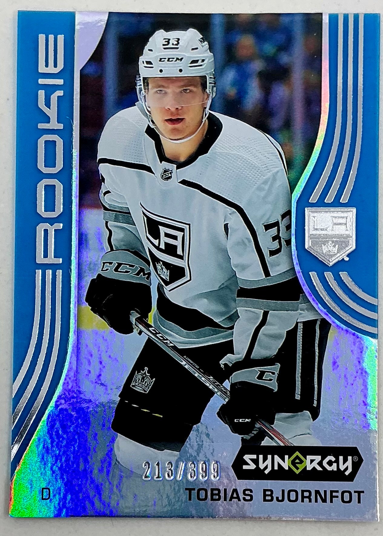2019-2020 UD Synergy Parallel Rookie Tobias Bjornfot #89 [Blue] /399