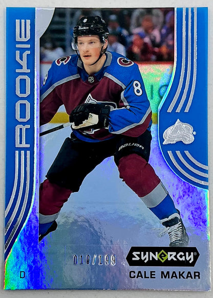 2019-2020 UD Synergy Parallel Rookie Cale Makar #91 [Blue] /399