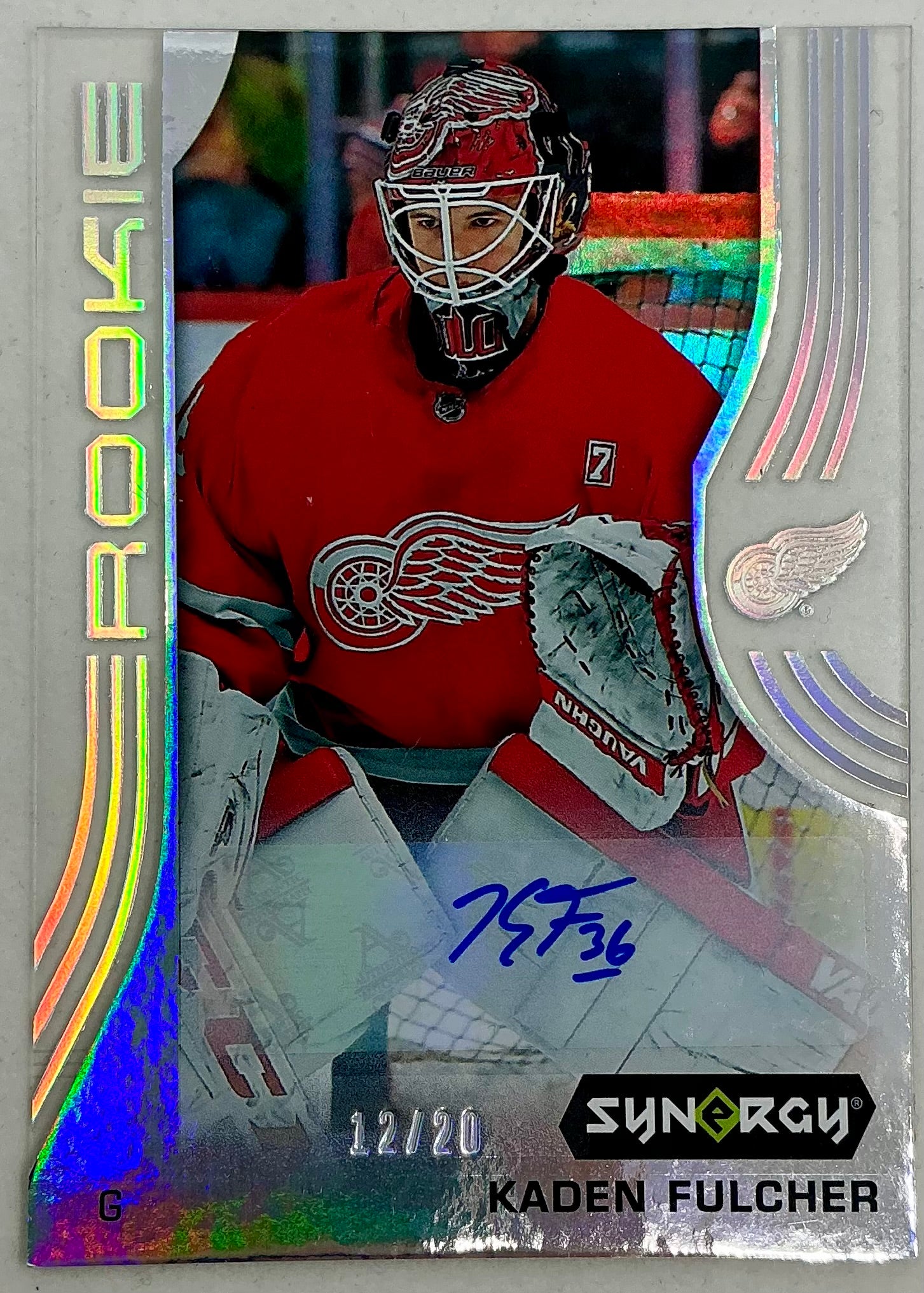 2019-2020 UD Synergy Parallel Rookie Autographed Kaden Fulcher #66 [Silver] /19