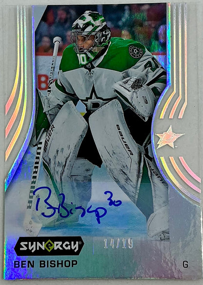 2019-2020 UD Synergy Parallel Rookie Autographed Ben Bishop #16 [Silver] /19