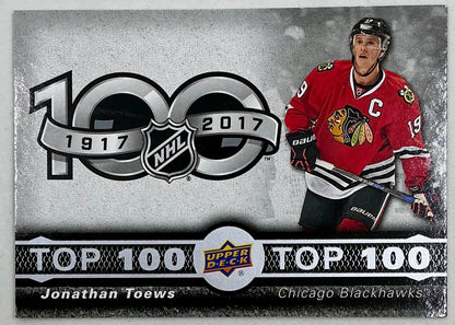 2017-2018 UD Tim Hortons Top 100 Jonathan Toews