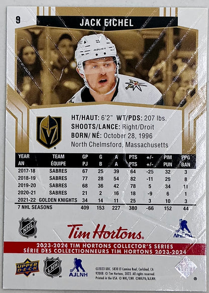 2023-2024 UD Tim Hortons Jack Eichel #9