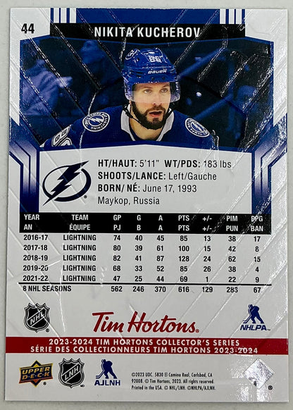 2023-2024 UD Tim Hortons Nikita Kucherov #44