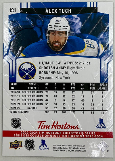 2023-2024 UD Tim Hortons Alex Tuch #101