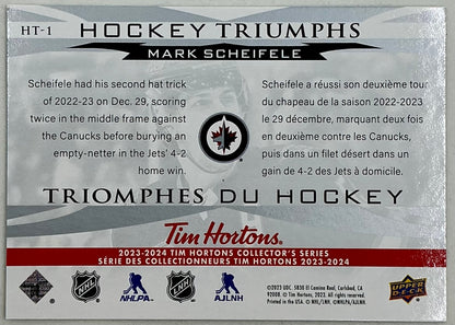 2023-2024 UD Tim Hortons Hockey Triumphs Mark Scheifele HT-1