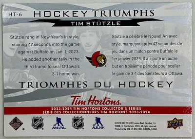 2023-2024 UD Tim Hortons Hockey Triumphs Tim Stützle HT-6