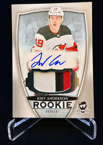 2018-2019 The Cup Rookie Auto Patch Joey Anderson #123 /249