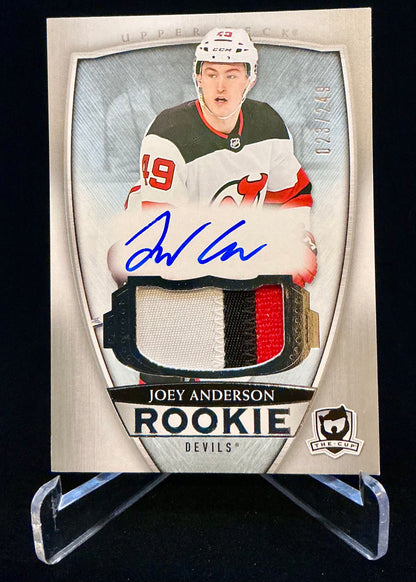 2018-2019 The Cup Rookie Auto Patch Joey Anderson #123 /249