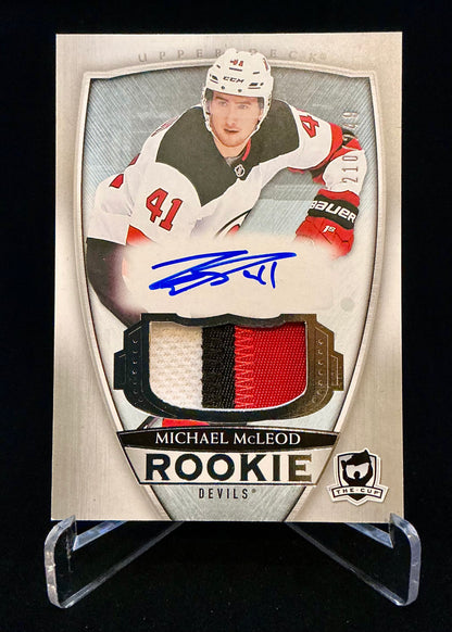 2018-2019 The Cup Rookie Auto Patch Michael McLeod #144 /249