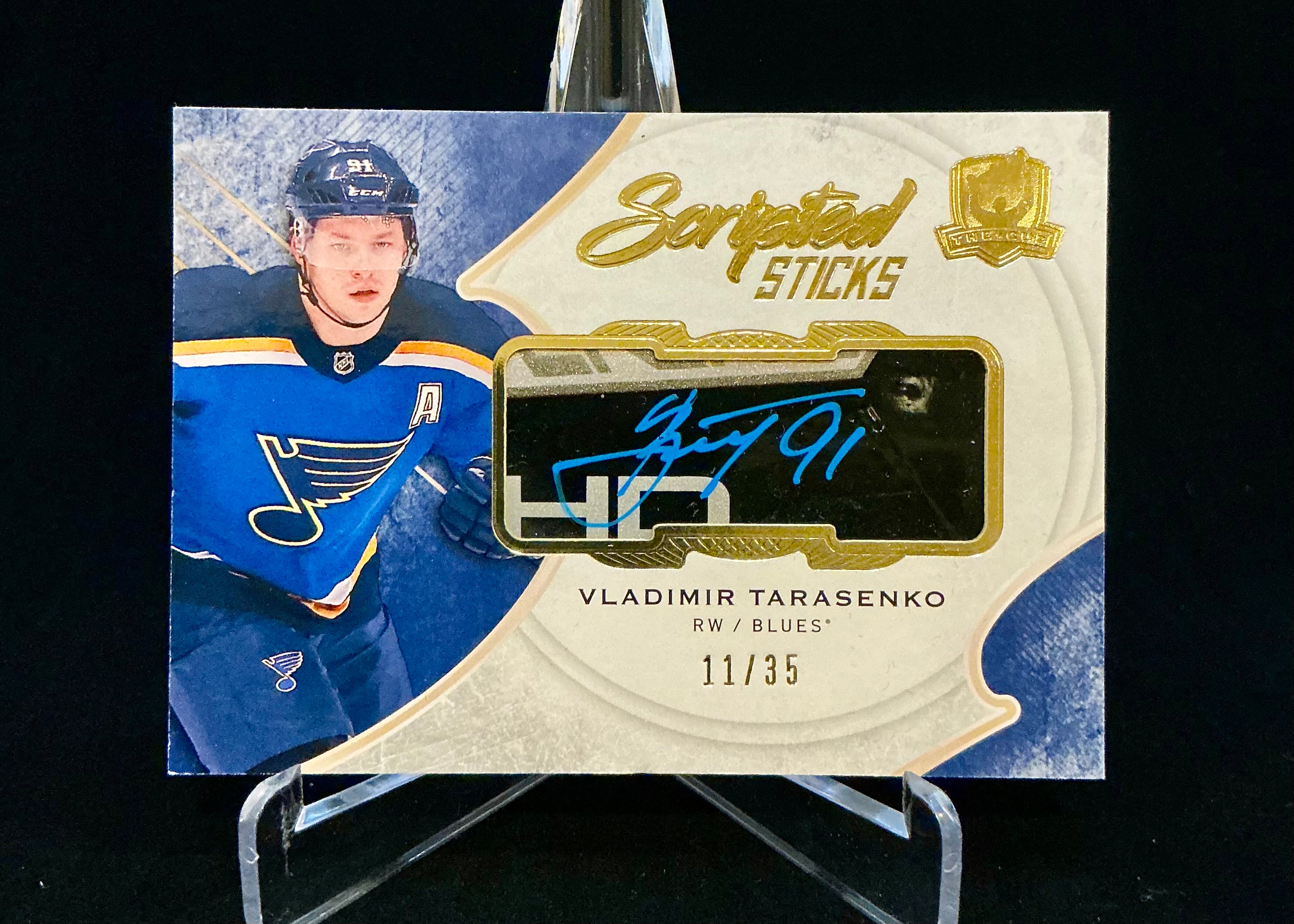2017-2018 The Cup Scripted Sticks Vladimir Tarasenko AUTO SS-VT /35