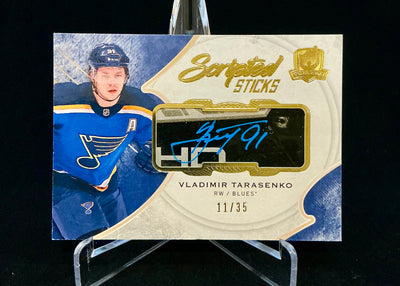 2017-2018 The Cup Scripted Sticks Vladimir Tarasenko AUTO SS-VT /35