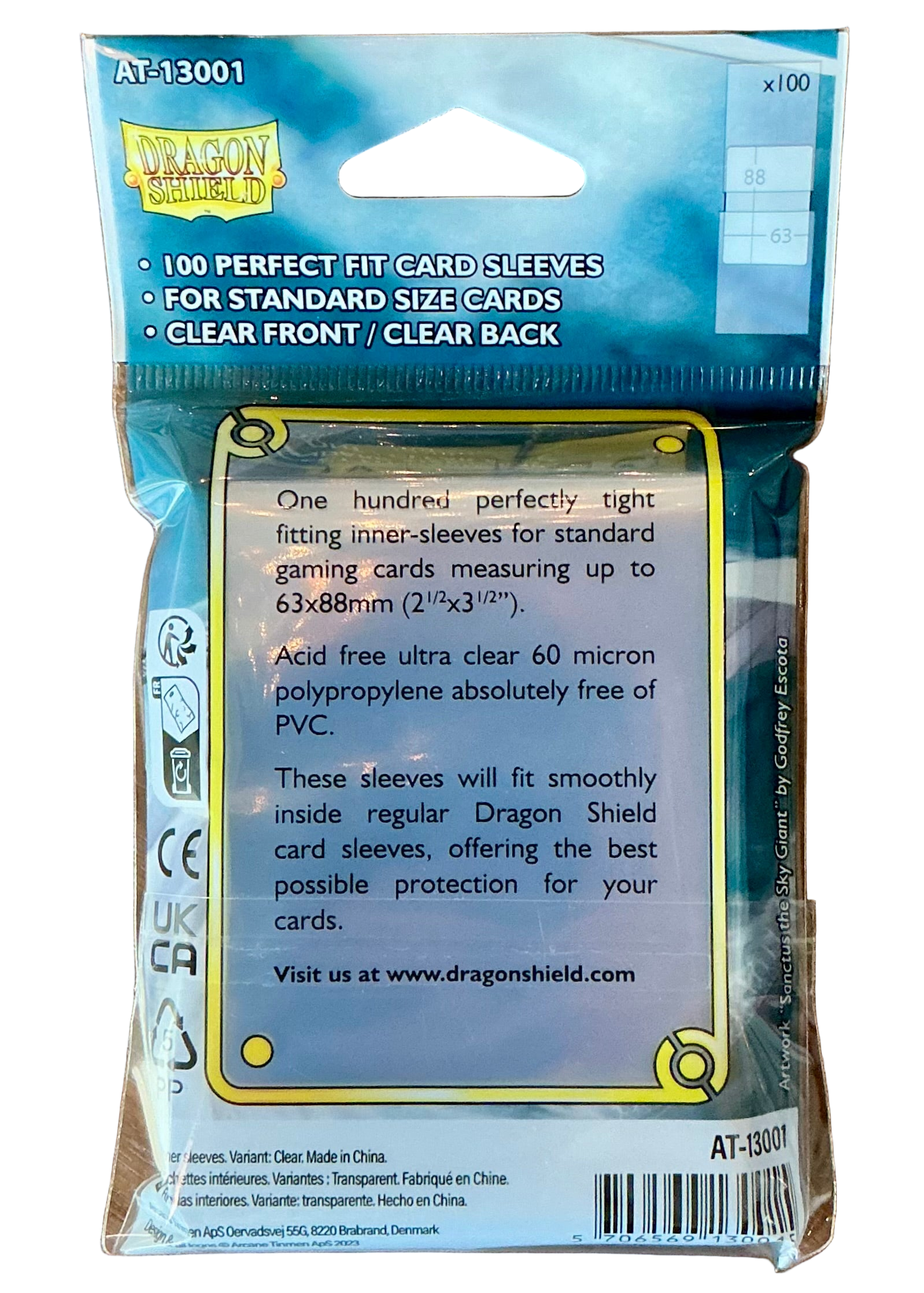 Dragon Shield Perfect Fit Card Sleeves (100 Pack)