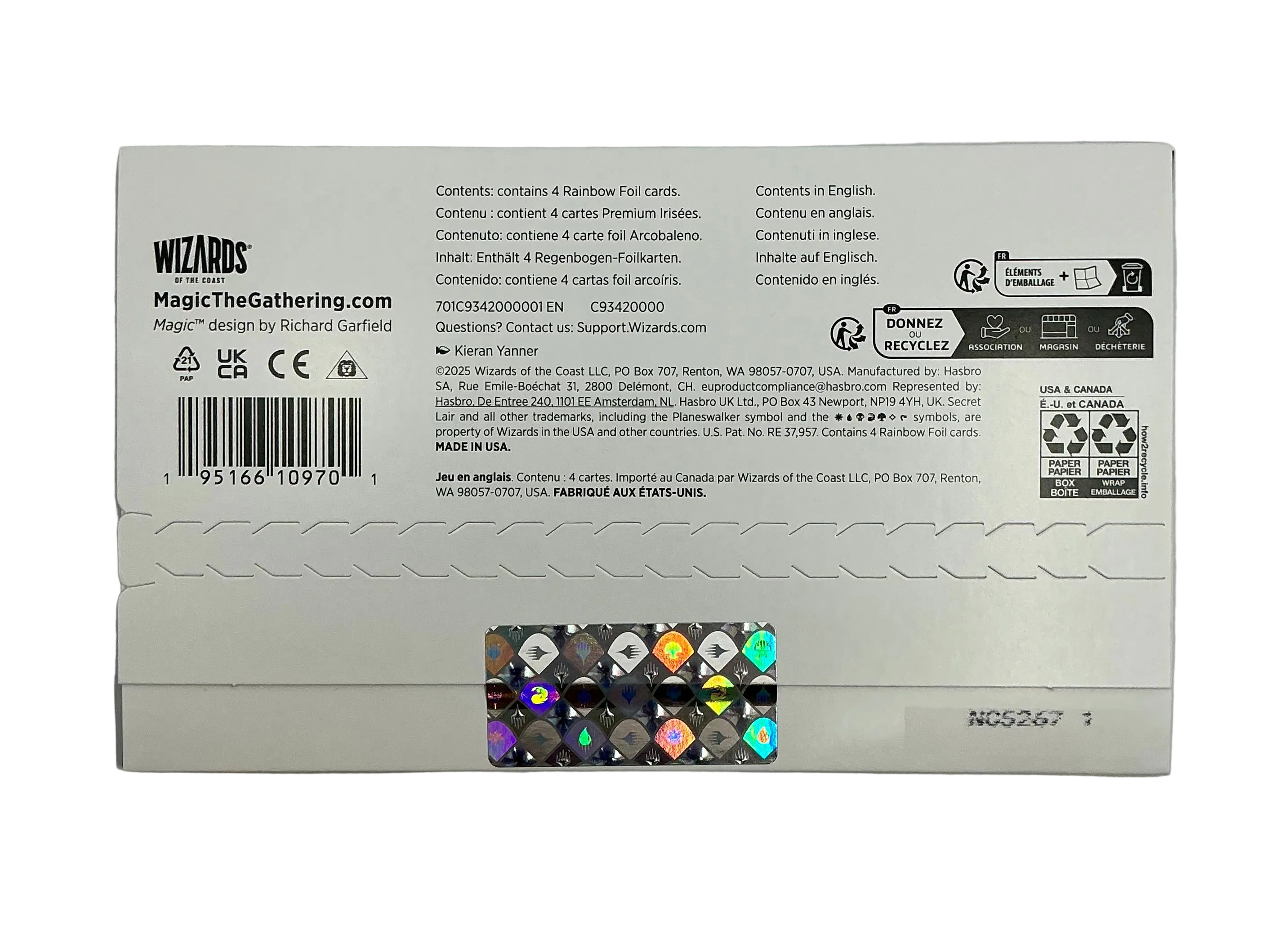 Magic the Gathering: Secret Lair Artist Series - Kieran Yanner (Rainbow Foil Edition)