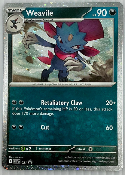 Weavile Promo 021 - Mega Evolution (Cosmos Holo)