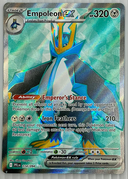 Empoleon ex 114/094 (Illustration Rare)- Phantasmal Flames