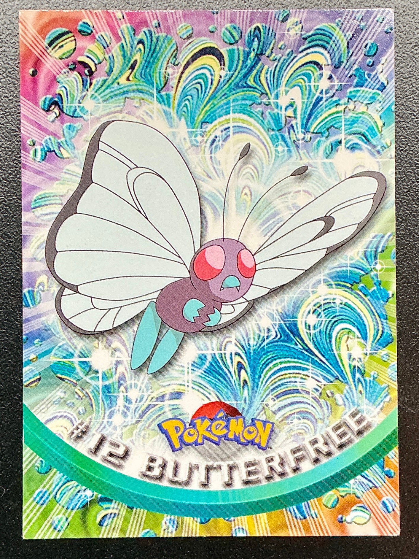 Pokémon Topps Butterfree #12 Series 1 (Blue Logo)