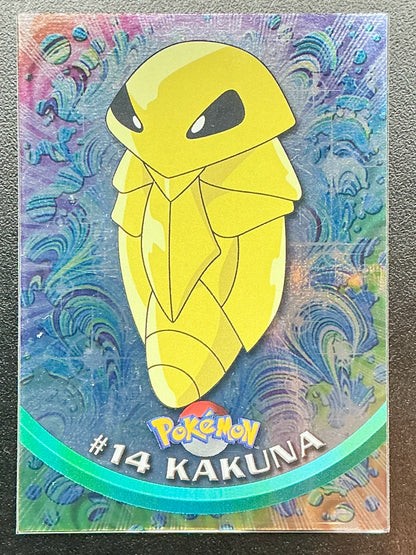 Pokémon Topps Silver Foil Kakuna #14 Series 1 (Blue Logo)