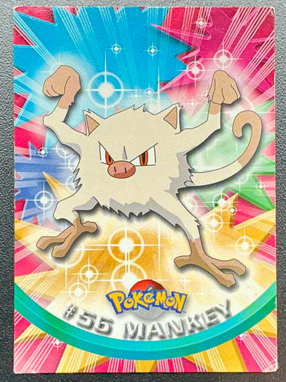 Pokémon Topps Mankey #56 Series 1 (Blue Logo)