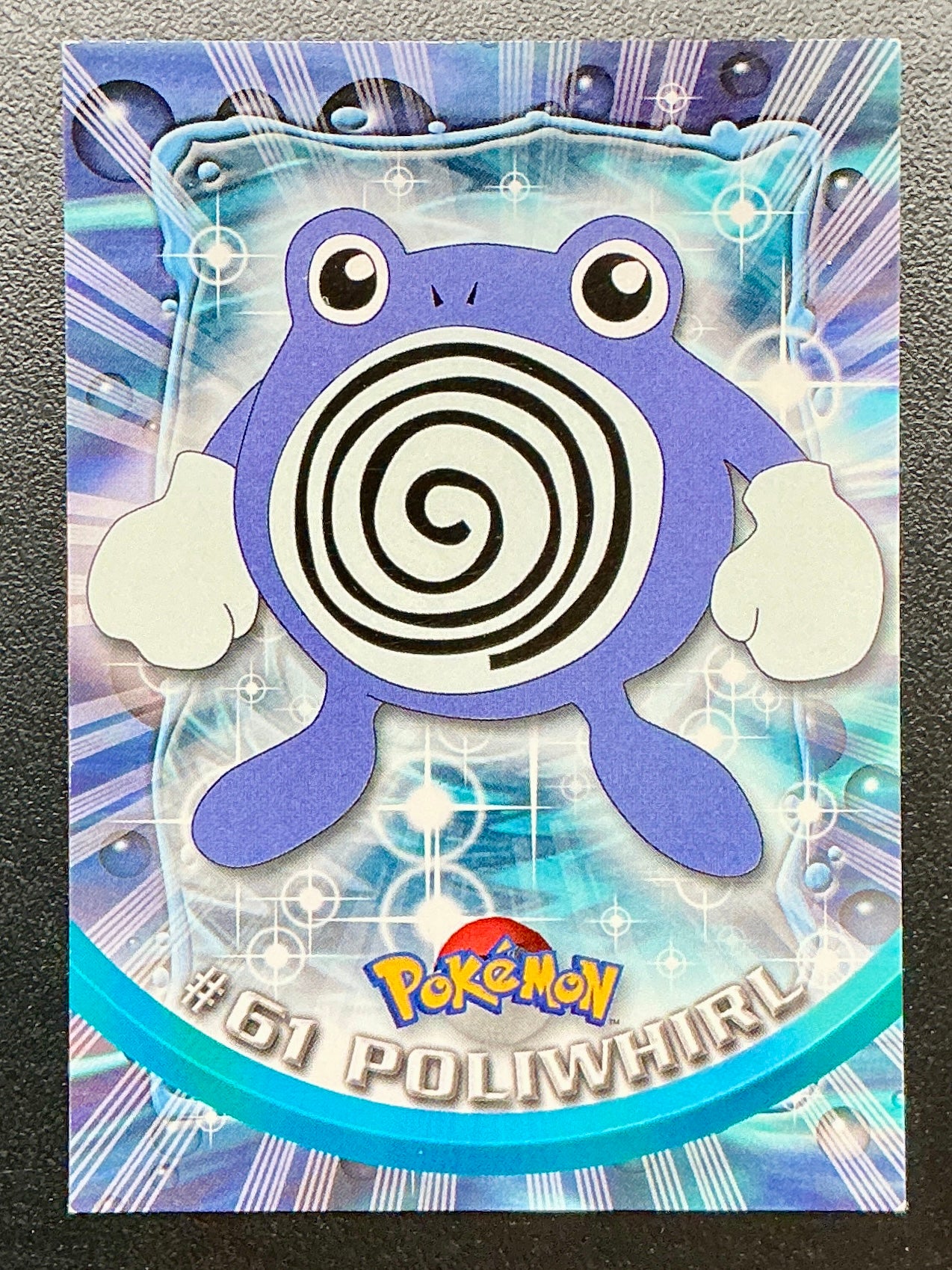 Pokémon Topps Poliwhirl #61 Series 1 (Blue Logo)