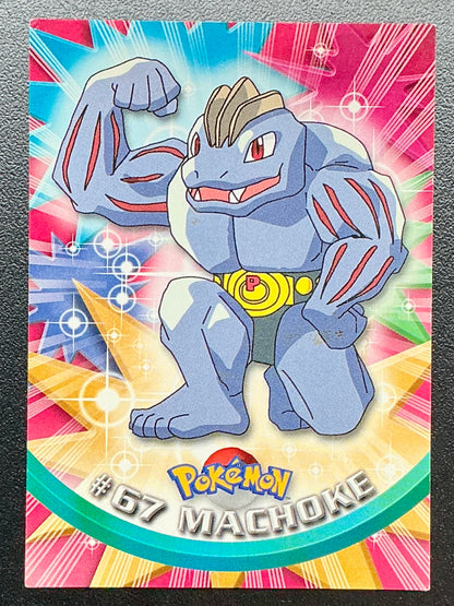 Pokémon Topps Machoke #67 Series 1 (Blue Logo)