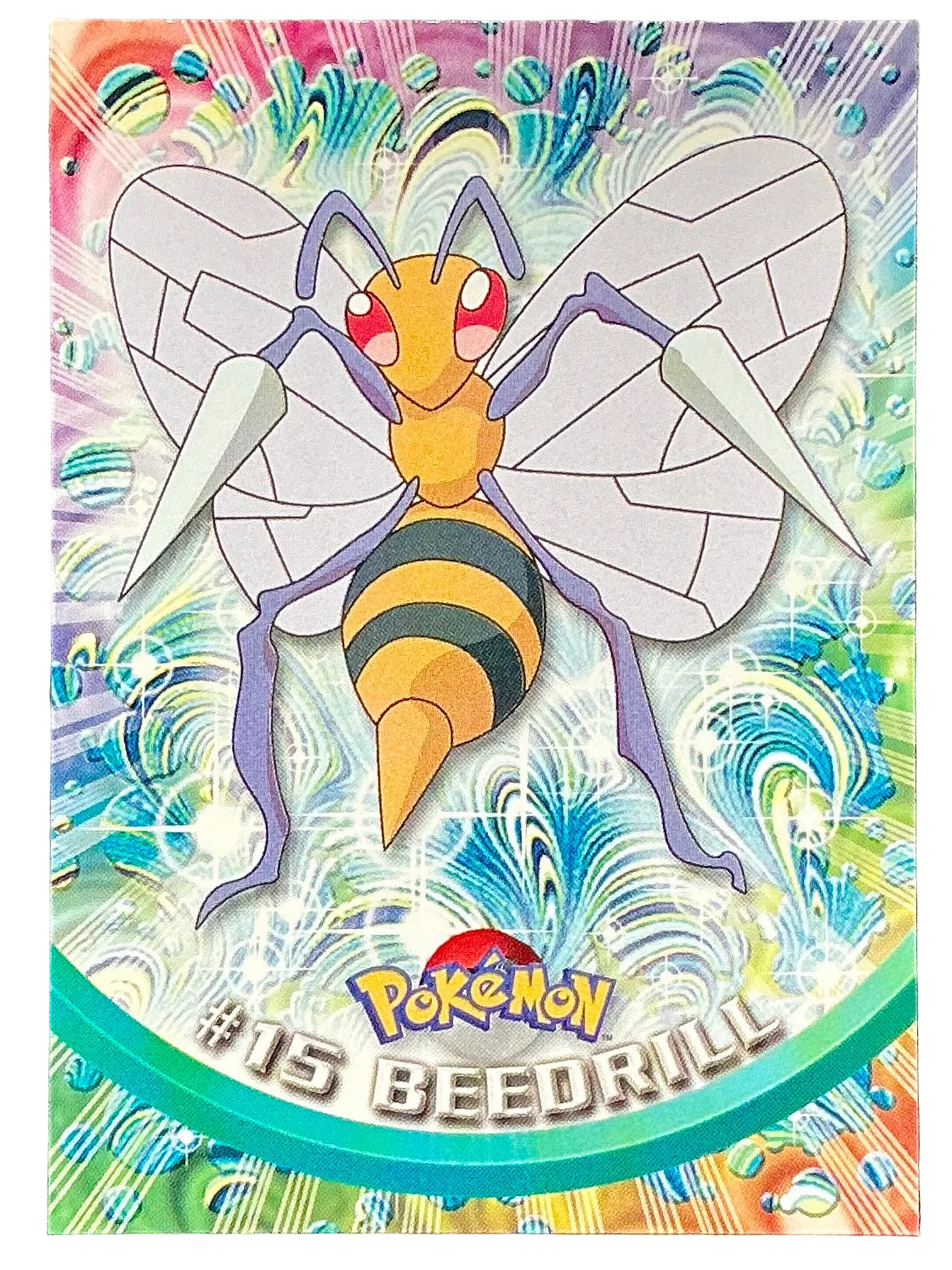 Pokémon Topps Beedrill #15 Series 1 (Black Logo)