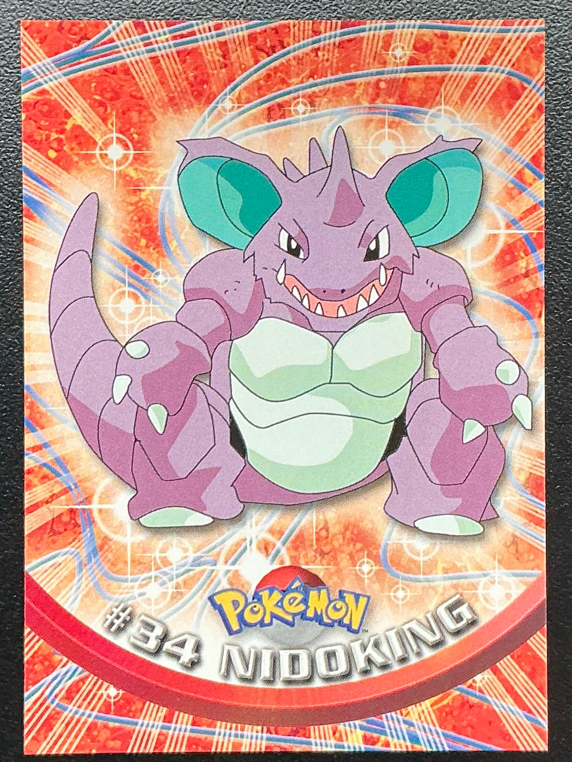 Pokémon Topps Nidoking #34 Series 1 (Black Logo)