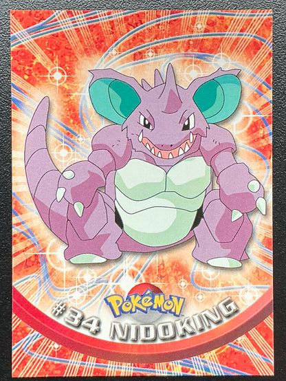 Pokémon Topps Nidoking #34 Series 1 (Black Logo)