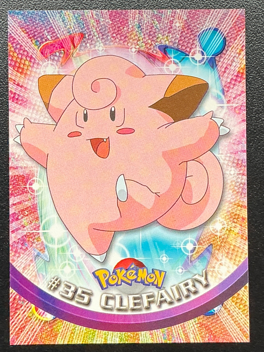 Pokémon Topps Clefairy #35 Series 1 (Black Logo)