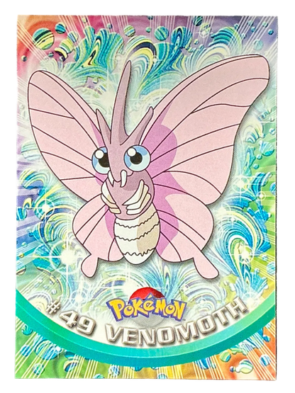 Pokémon Topps Venomoth #49 Series 1 (Black Logo)