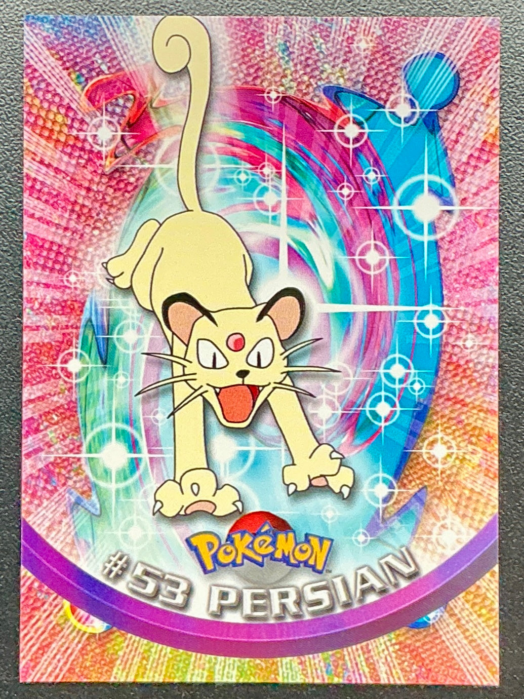 Pokémon Topps Persian #53 Series 1 (Black Logo)