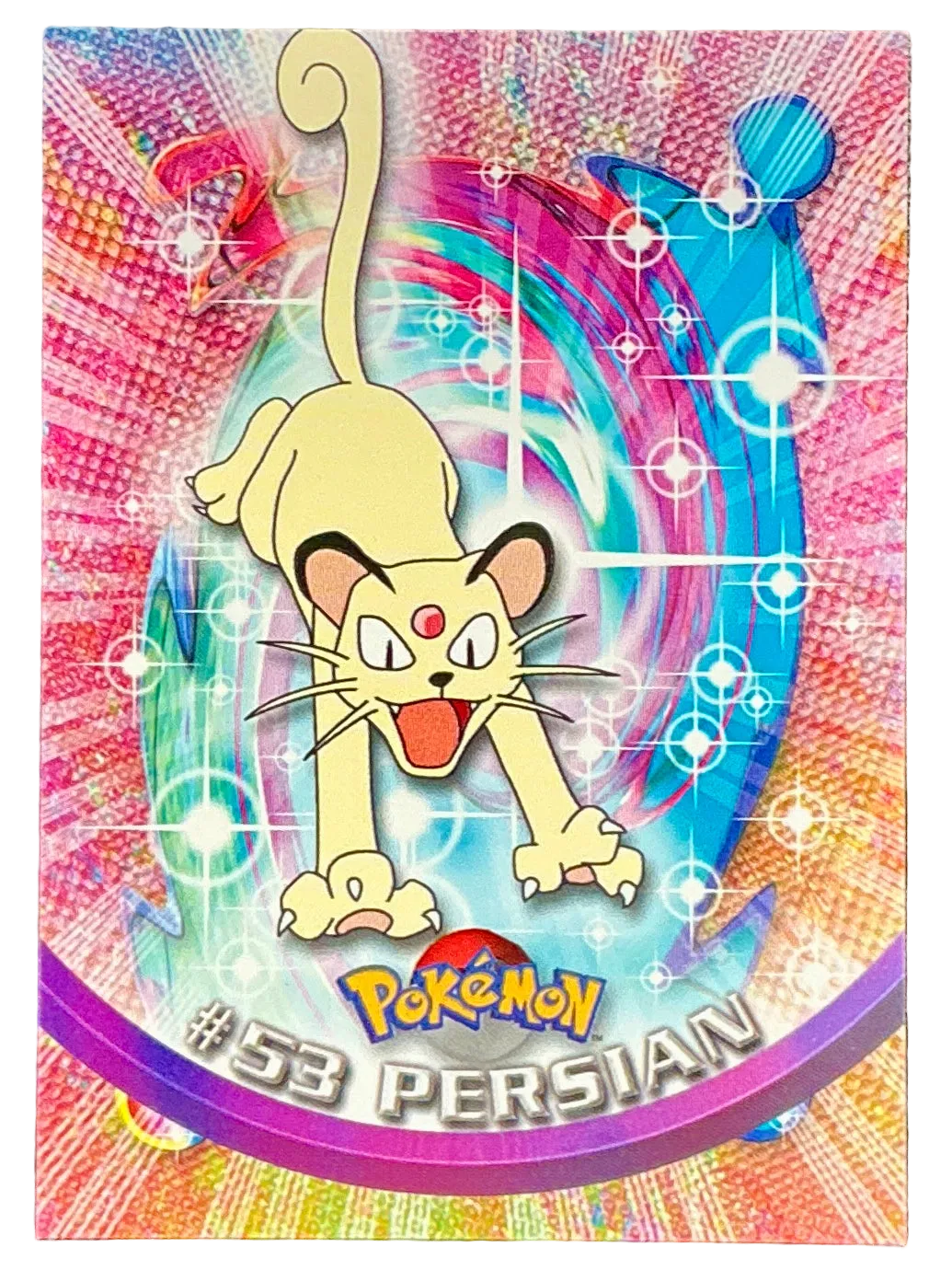 Pokémon Topps Persian #53 Series 1 (Black Logo)