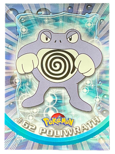 Pokémon Topps Poliwrath #62 Series 1 (Black Logo)