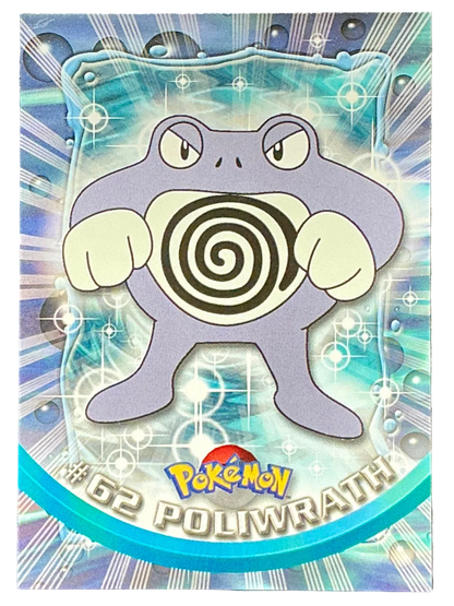 Pokémon Topps Poliwrath #62 Series 1 (Black Logo)
