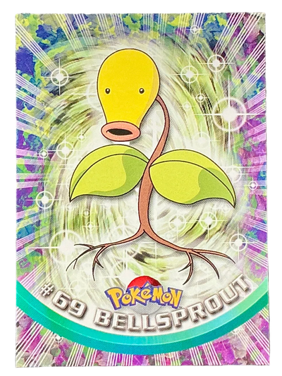 Pokémon Topps Bellsprout #69 Series 1 (Black Logo)